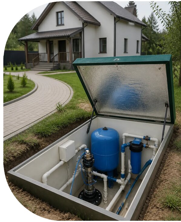 Автономное водоснабжение дома в Ялуторовске от 154935 р. | АПаруса-Лтр